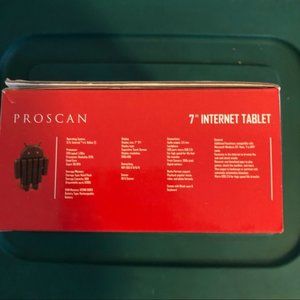 PROSCAN tablet with case and physical keyboard